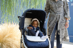 Organisko kokvilnas ratiņu laineris ir Bumbleride Indie jūras zilajā 2