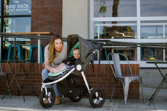 Bumbleride Reversible Seat Liner on Dawn Grey Indie 3 Global